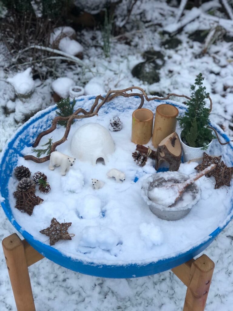 Outdoor play - snow play