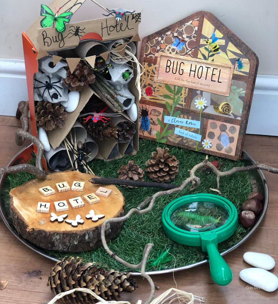 book play - insects - bug hotel