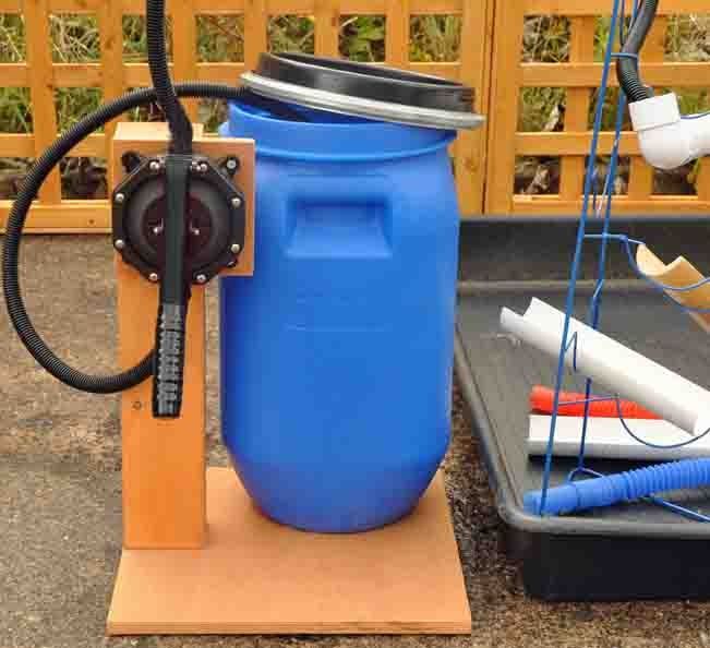 Water play - barrel pump