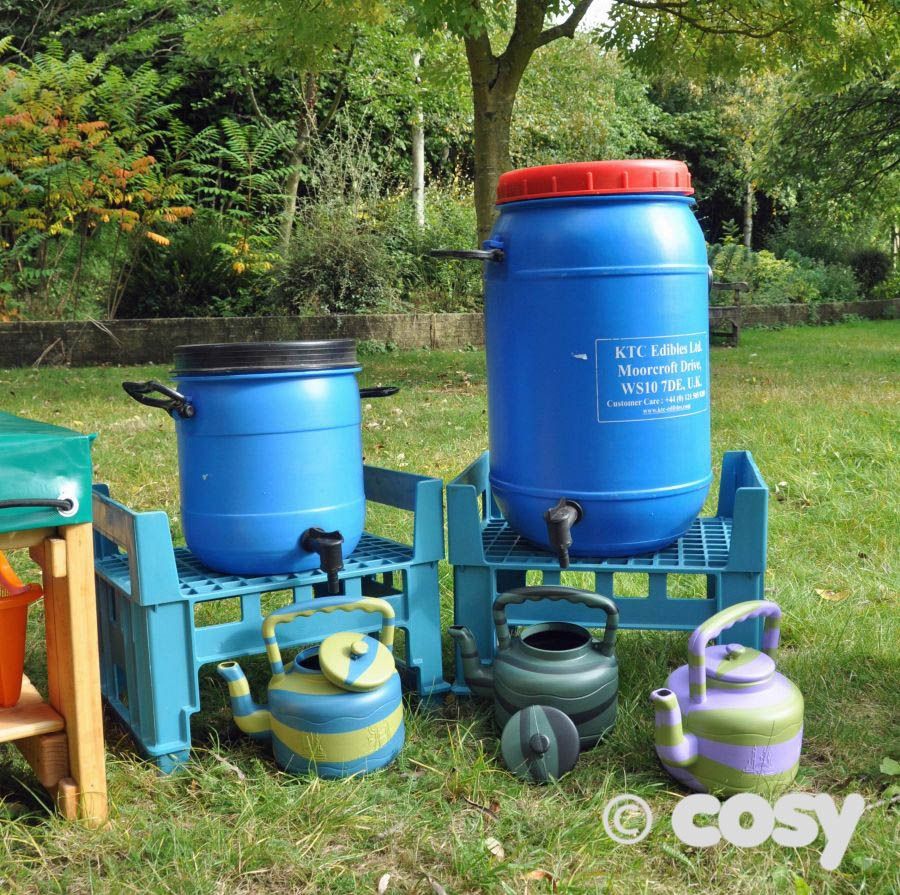 Water play - water pump barrel